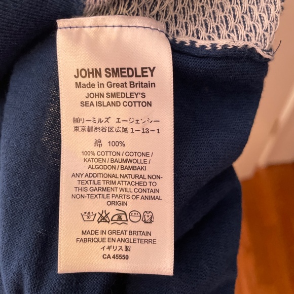 John Smedley Sea Island Cotton Polo Shirt - Picture 3 of 5